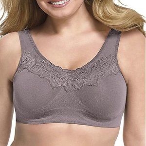 2XL JUST MY SIZE Pure Comfort Bra **2 PACK** Warm Steel
